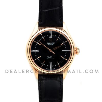 Cellini Time in Everest Gold 50505 (Black Dial)