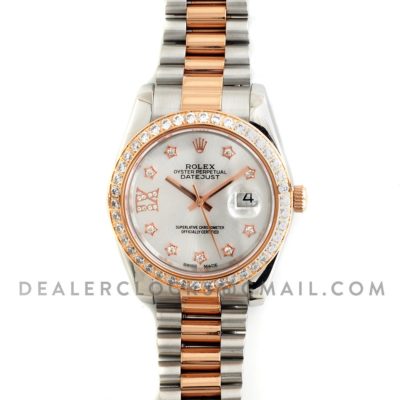 DateJust 116233 Steel / Rose Gold with Diamonds