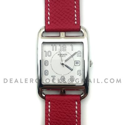 Cape Cod GM Quartz Steel on Red Epsom Leather Strap