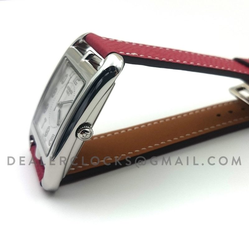 Cape Cod GM Quartz Steel on Red Epsom Leather Strap