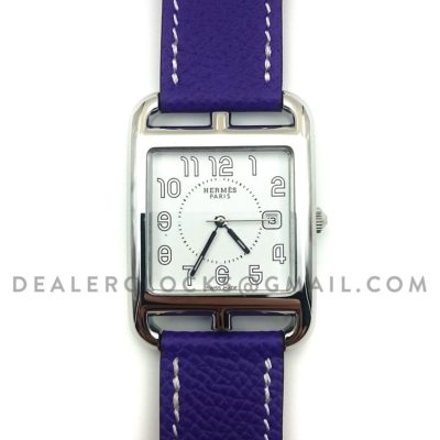 Cape Cod GM Quartz Steel on Purple Epsom Leather Strap