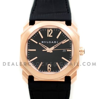 Octo Solotempo Rose Gold Black Dial