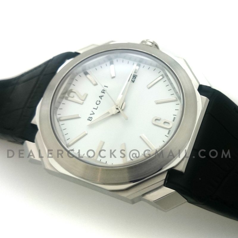 Octo Solotempo Steel White Dial
