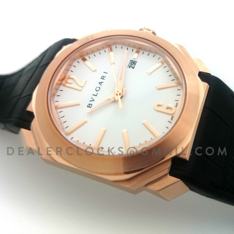Octo Solotempo Rose Gold White Dial
