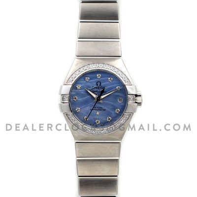 Constellation Ladies 27mm Blue Mother of Pearl Dial with Diamonds