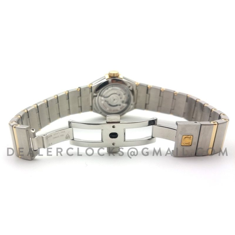 Constellation Ladies 27mm White Mother of Pearl Dial Bi Metal Yellow Gold
