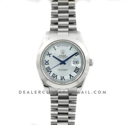 Day-Date II 218206 President Platinum Ice Blue Dial