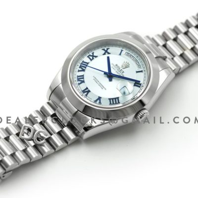 Day-Date II 218206 President Platinum Ice Blue Dial