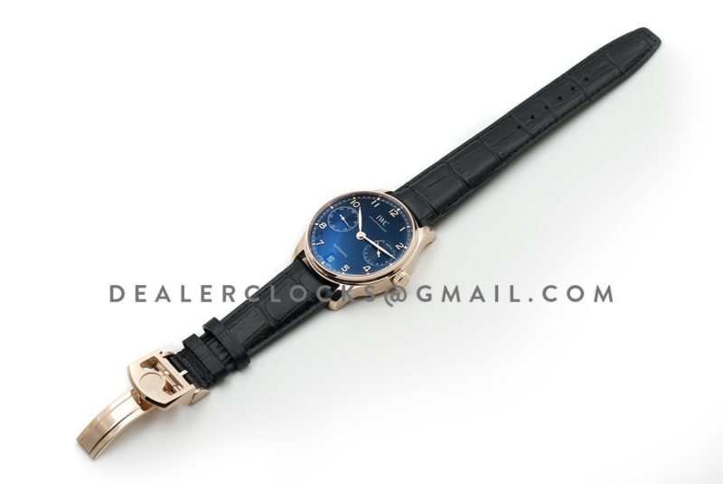 Portuguese Automatic 7 Day IW5007 Black dial in Rose Gold