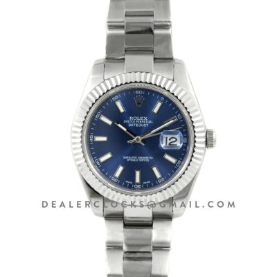 Datejust II 126334 Blue Dial Stick Markers