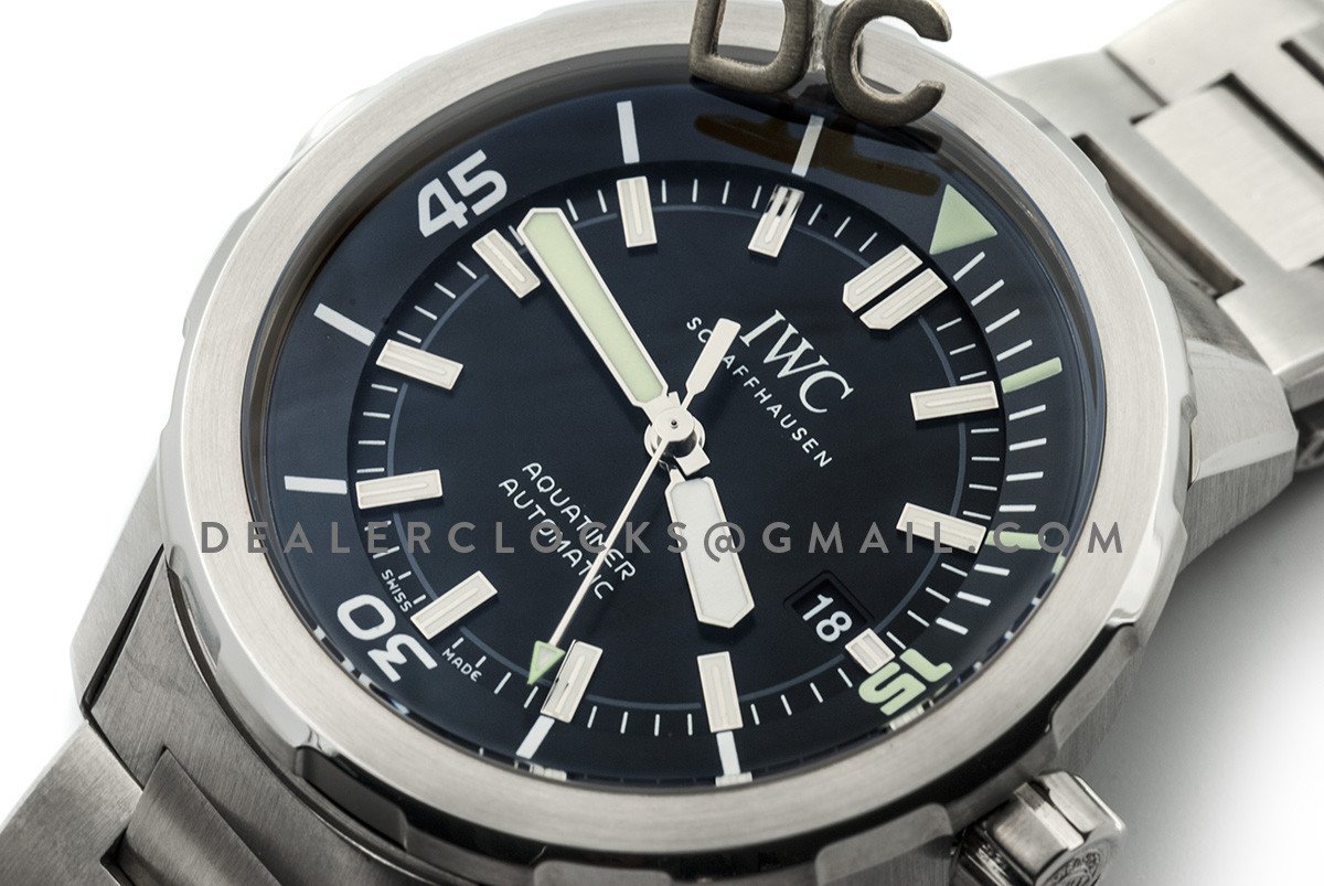 IWC Aquatimer Black Dial Rubber Strap Mens Watch IW354807 | SwissWatchExpo