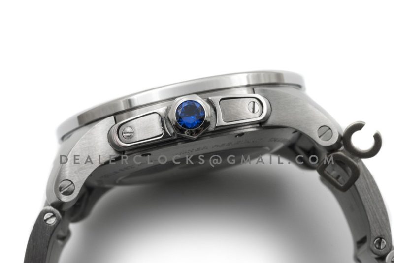 Calibre de Cartier Black Dial on Steel Bracelet