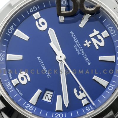 Overseas Automatic Blue Dial in Steel