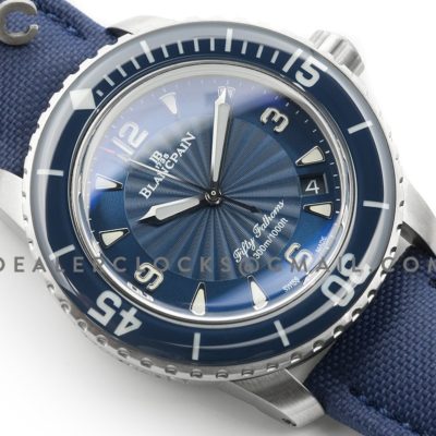 Fifty Fathoms Blue Dial in Steel