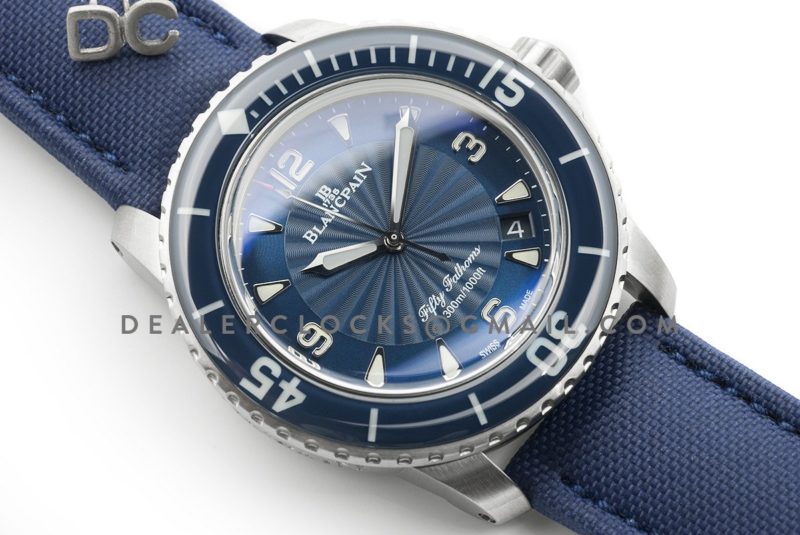 Fifty Fathoms Blue Dial in Steel