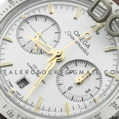Speedmaster '57 Co-Axial White/Gold Dial on Brown Leather Strap