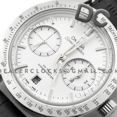Speedmaster '57 Co-Axial White/Silver Dial on Black Leather Strap