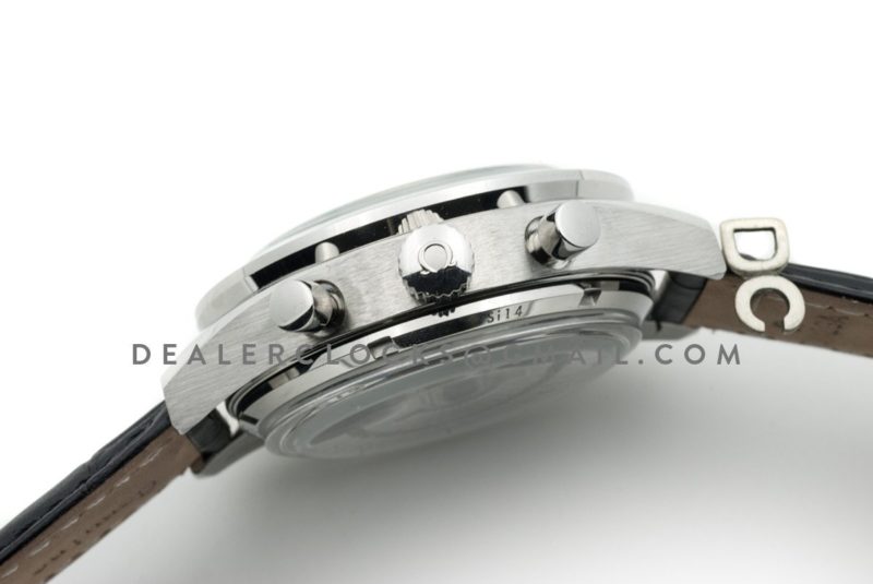 Speedmaster '57 Co-Axial White/Gold Dial on Black Leather Strap