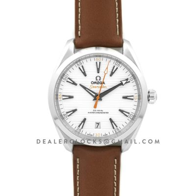 Seamaster Aqua Terra 150m 2017 41mm Master Chronometer White Dial on Leather Strap
