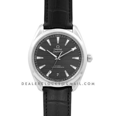 Seamaster Aqua Terra 150m 2017 41mm Master Chronometer Black Dial on Leather Strap