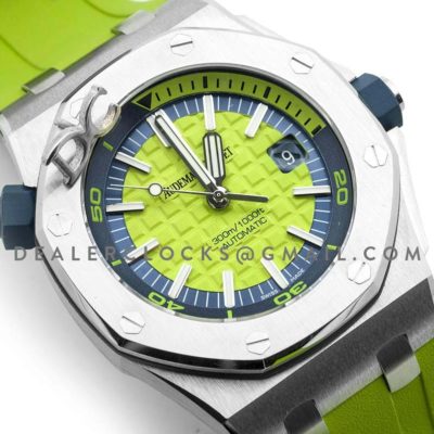 Royal Oak Offshore Diver Steel Green Dial 15710ST SIHH 2017