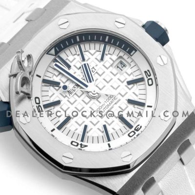 Royal Oak Offshore Diver Steel White Dial 15710ST SIHH 2017