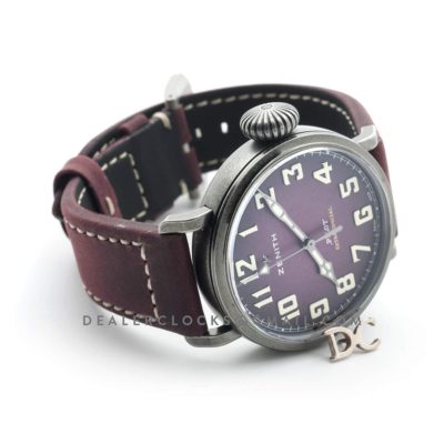 Pilot Type 20 Extra Special 40mm Burgundy Dial in Aged Steel