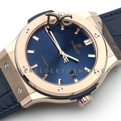 Classic Fusion Automatic 42mm Blue Dial in Rose Gold