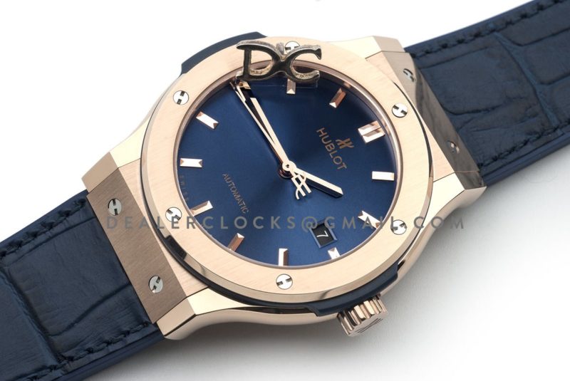 Classic Fusion Automatic 42mm Blue Dial in Rose Gold