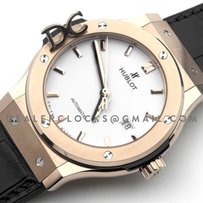 Classic Fusion Automatic 42mm White Dial in Rose Gold