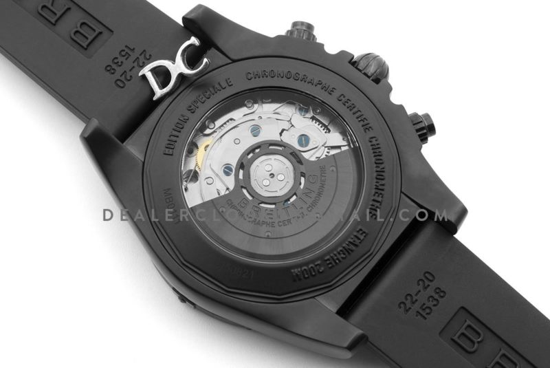 Breitling Chronomat 44 Blacksteel Chronograph Black Dial in PVD