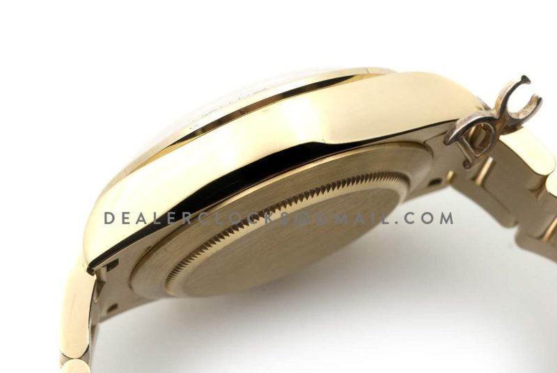 Daytona 116528 White Dial with Yellow Gold Bracelet