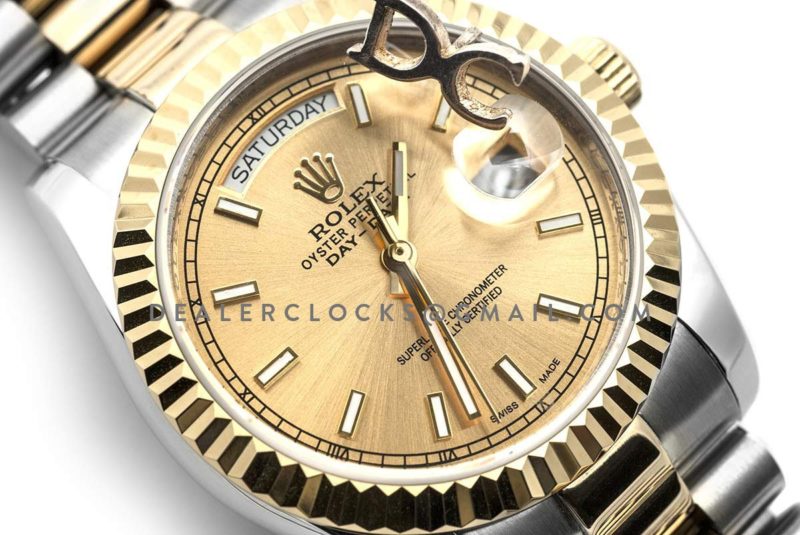 Day-Date 40 Two Tone 228238 Champagne Dial