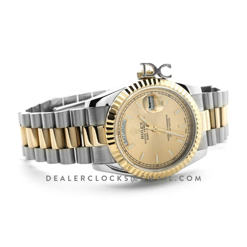 Day-Date 40 Two Tone 228238 Champagne Dial