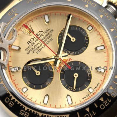 Daytona 116518LN Champagne Red Dial in Yellow Gold