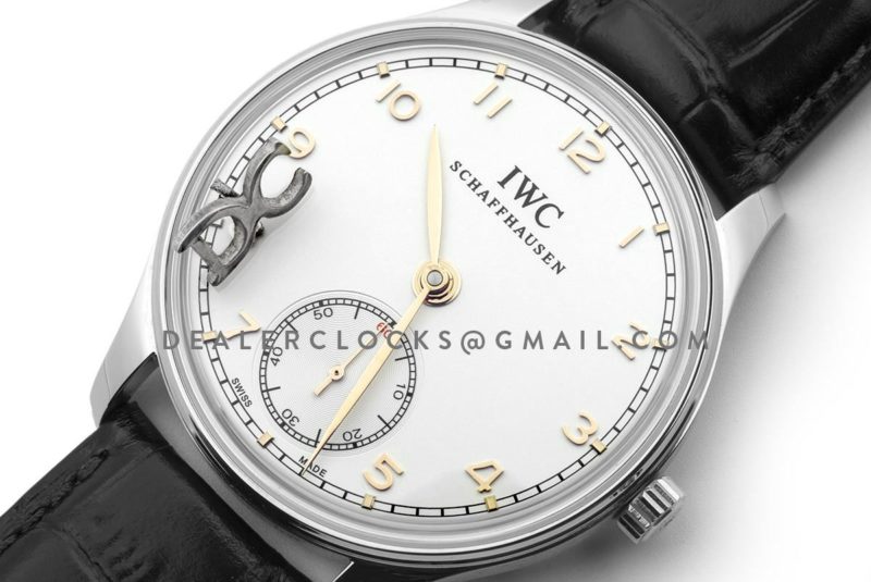 Portuguese Hand Wound Eight Days IW545408 White Dial in Steel