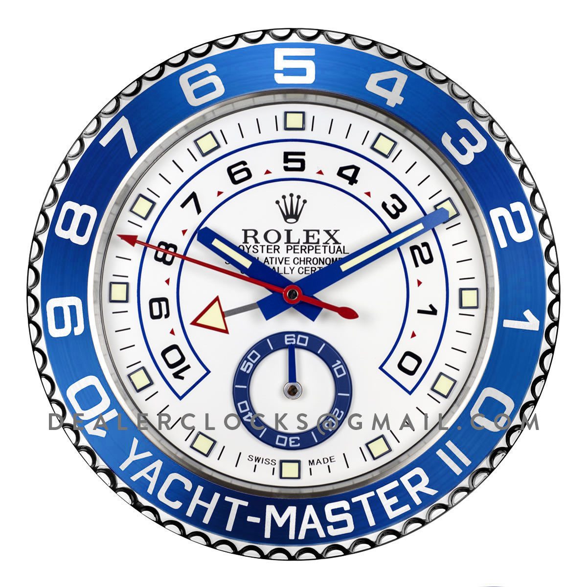 ROLEX Yacht-Master II 壁時計 Rolex Yacht-Master II Wall Clock Blue