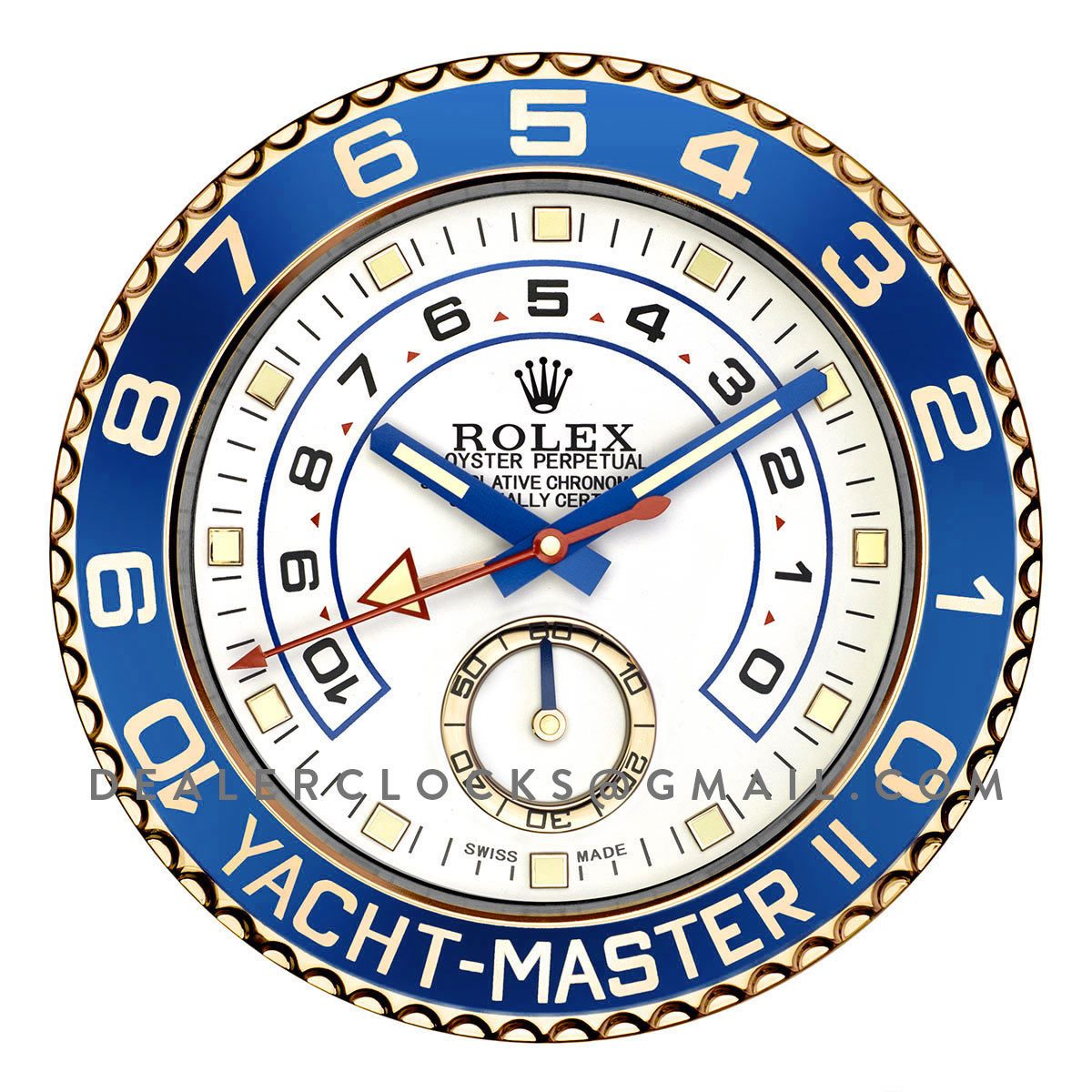 Rolex Yacht-Master II Gold Wall Clock
