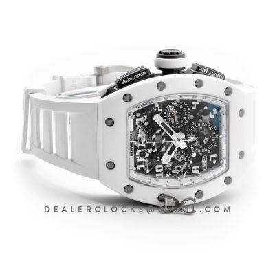 RM 011 Automatic Flyback Chronograph White Ghost