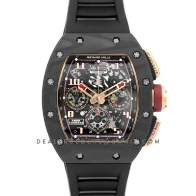 RM 011 Automatic Flyback Chronograph NTPT LOTUS F1 Team Romain Grosjean in Rose Gold