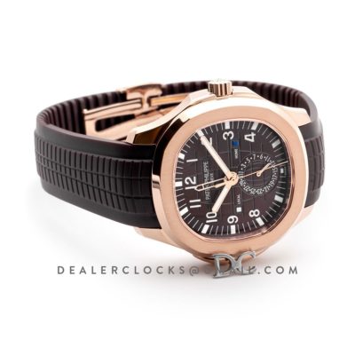 Aquanaut Time Travel 5164A Brown dial in Rose Gold
