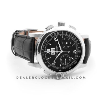 Datograph Chronograph Flyback Black Dial in Steel