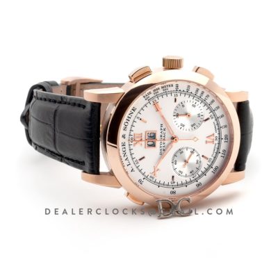 Datograph Chronograph Flyback White Dial in Rose Gold