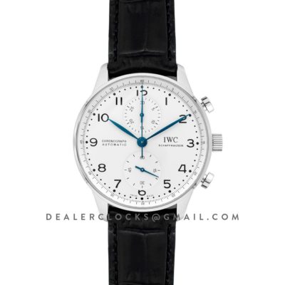 Portugieser Chronograph Edition 150 Years IW371601 White Dial in Steel