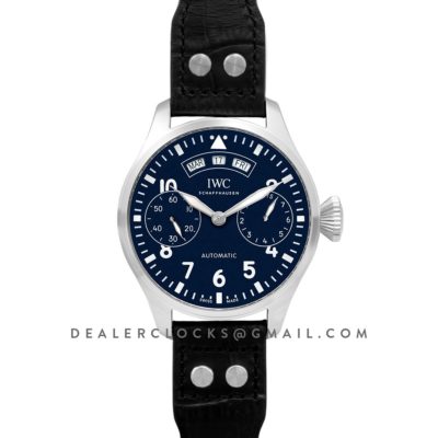 Big Pilot's Watch Annual Calendar Edition 150 Years IW502708 Blue Dial in Steel