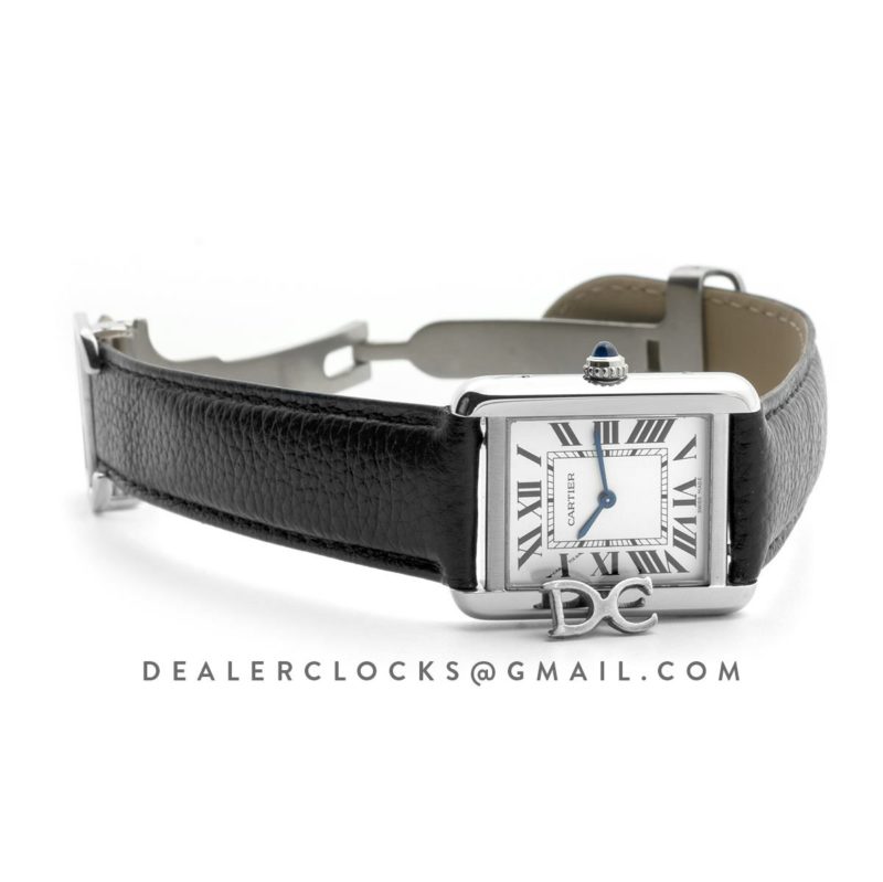 Tank Solo Watch 22mm on Black Leather Strap