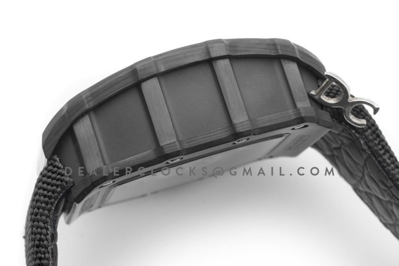RM 035-02 Rafael Nadal Carbon on Black Nylon Strap