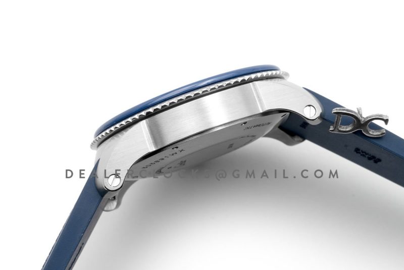 Calibre de Cartier Diver White Dial in Steel on Blue Bezel