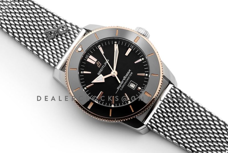 Superocean Heritage II B20 Automatic 44mm in Black Dial on Black and Rose Gold Bezel