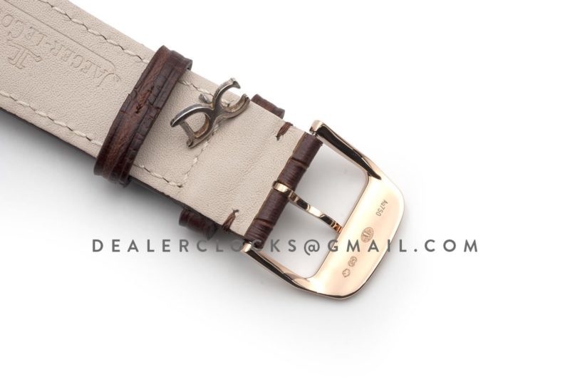 Master Ultra Thin Moonface 39mm Beige Dial on Brown Leather Strap